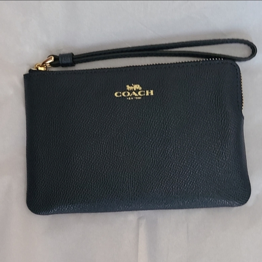 Coach Midnight Blue Wristlet